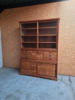 Mooie massief teakhouten buffetkast/ 183cm .Hoogte 260cm, Ophalen, Gebruikt