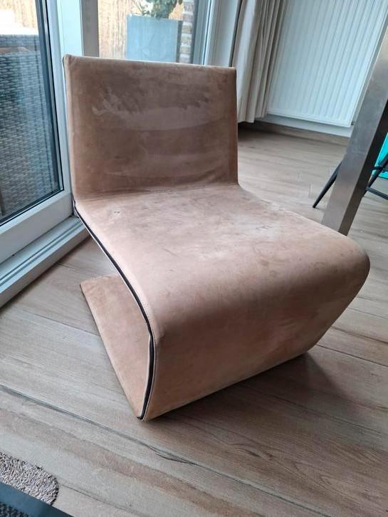 Minotti philips chair, Huis en Inrichting, Zetels | Zetels en Chaises Longues, Zo goed als nieuw, Stof, Ophalen