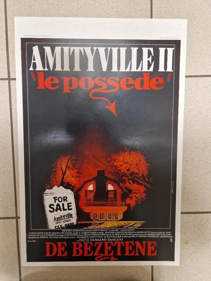 filmaffiche Amityville 2 The Possession 1982 filmposter, Verzamelen, Posters, Zo goed als nieuw, Film en Tv, A1 t/m A3, Rechthoekig Staand