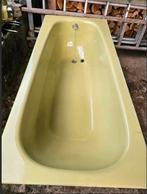 vintage ligbad plaatstaal email begin 70er moosgrun, Ophalen, Huis en Inrichting