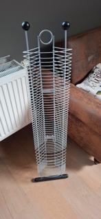 Retro Cd rek van metaal, Ophalen, Gebruikt, Metaal, 25 tot 75 discs