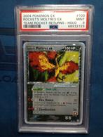 Rocket's Moltres ex PSA 9 holo Swirl Team Rocket Returns, Enlèvement ou Envoi, Comme neuf