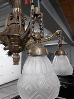 Bronzen Art deco luchter, Antiek en Kunst, Ophalen