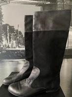 Laarzen - echt leder - maat 41, Hoge laarzen, Verzenden, Zwart, Zo goed als nieuw