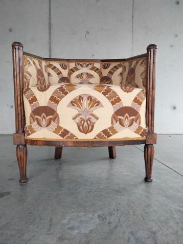 1920s Art Deco fauteuil eenzit zetel