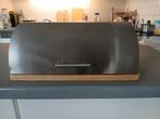 Broodtrommel inox/hout, Huis en Inrichting, Keuken | Keukenbenodigdheden, Ophalen, Zo goed als nieuw