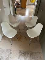 Vitra stoel DSR wit/chroom, Huis en Inrichting, Stoelen, Metaal, Vier, Design, Gebruikt