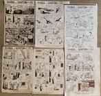6 oude stripknipsels: Raoul et Gaston (1945), 1940 tot 1960, Knipsel(s), Ophalen of Verzenden