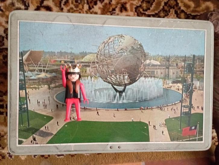 640) blikken doos expo 58, Collections, Boîte en métal, Utilisé, Autre, Autres marques, Enlèvement ou Envoi