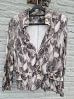 Grijs gemaleerd  jasje stretch stof maat42 aparte kraag., Kleding | Dames, Jasjes, Kostuums en Pakken, Ophalen, Maat 42/44 (L)