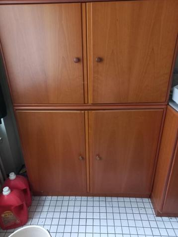Moderne houten kasten jaren 80 beschikbaar voor biedingen