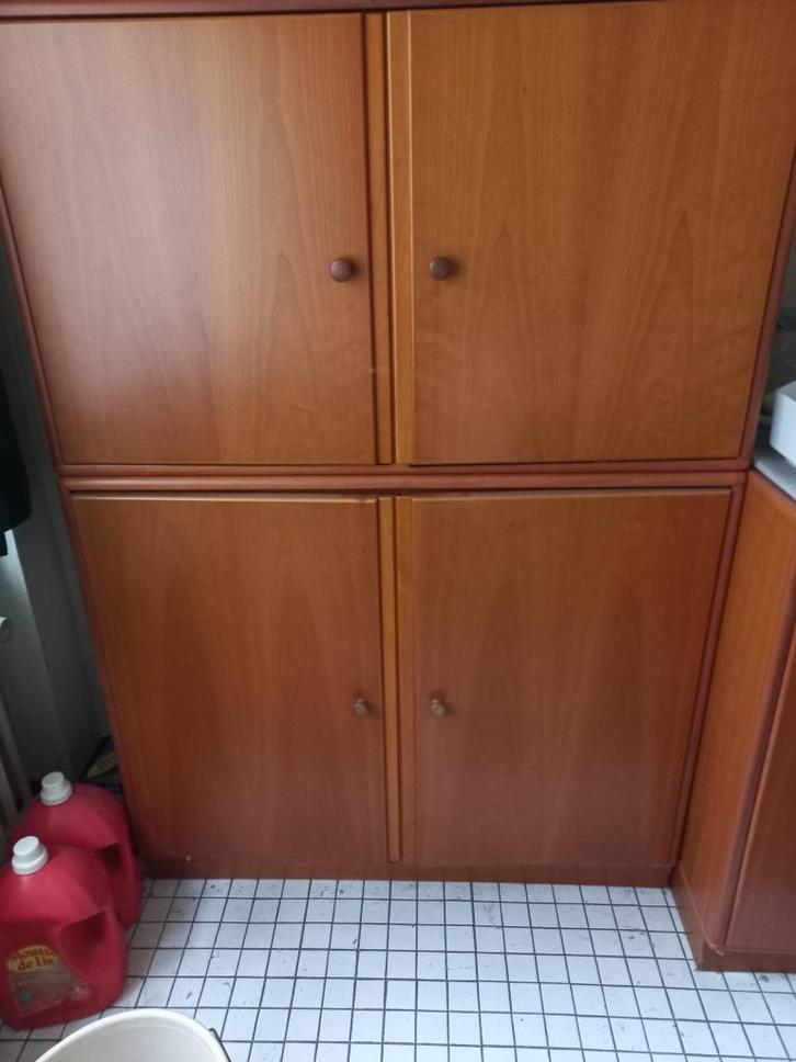 Moderne houten kasten jaren 80, Huis en Inrichting, Kasten | Vitrinekasten, Zo goed als nieuw, 100 tot 150 cm, 50 tot 100 cm, 25 tot 50 cm
