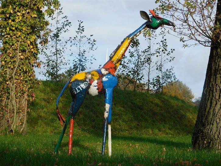 giraffe ,tuinbeeld, Antiek en Kunst, Curiosa en Brocante, Ophalen of Verzenden