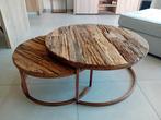 Salontafel massief hout, Ophalen, Zo goed als nieuw