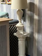 Lampe en albâtre et colonne en plâtre, Maison & Meubles, Utilisé