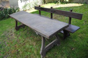 Meuble SàM table, banc et chaises le tout en chêne