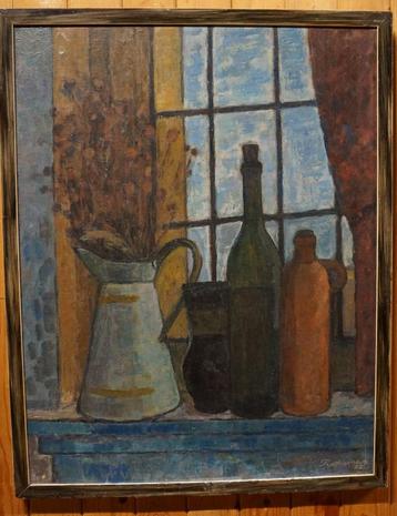Pieter Fraterman 1910-1969 stilleven Olieverf op doek paneel beschikbaar voor biedingen