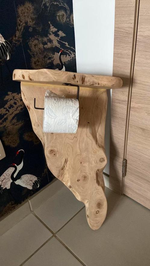 Coniferen houten wc rolhouder, Huis en Inrichting, Badkamer | Badtextiel en Accessoires, Nieuw, Ophalen