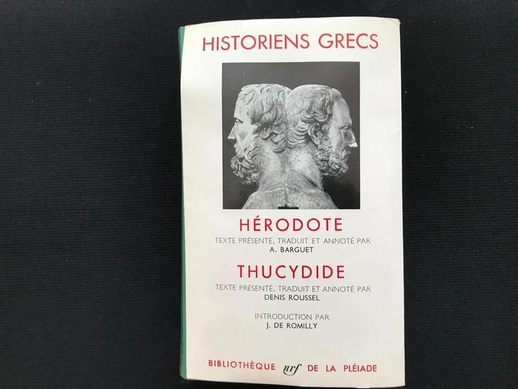 Historiens Grecs - Hérodote & Thucydide - La Pléiade, Boeken, Overige Boeken, Gelezen, Ophalen of Verzenden