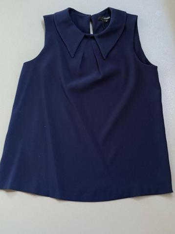 Ongedr marineblauwe blouse Tara Jarmon mt 38 beschikbaar voor biedingen