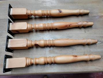 Houten tafelpoten Ikea zwarte metalen tafelpoten 5 EUR  beschikbaar voor biedingen