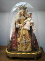 Heilige Maria met kindje Jezus, in ovale stolp, Antiek en Kunst, Ophalen of Verzenden