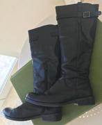 Mel & Co leren laarzen, Kleding | Dames, Schoenen, Ophalen, Zo goed als nieuw, Zwart, Hoge laarzen