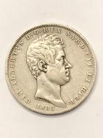 Munt zilver Italië 5 lire Carlo Alberto jaartal 1835 anker, Ophalen of Verzenden, Italië, Losse munt, Zilver