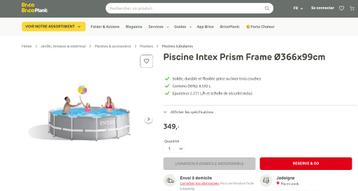 Piscine beschikbaar voor biedingen