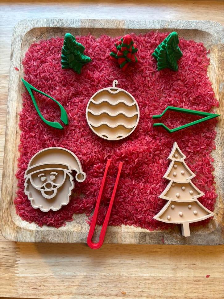 Speelset kerst (sensorisch speelgoed), Kinderen en Baby's, Speelgoed | Educatief en Creatief, Nieuw, Ontdekken, Ophalen of Verzenden