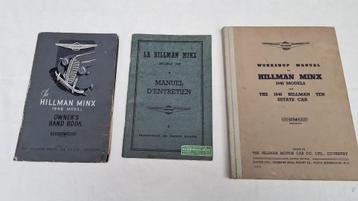 Hillman Minx 1946 model, owner's hand book, workshop manual beschikbaar voor biedingen