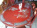 Table et chaises "chinoises", Antiquités & Art, Antiquités | Céramique & Poterie, Enlèvement