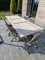 TABLE DE JARDIN EN TECK, Ophalen, Gebruikt, Teakhout, 8 zitplaatsen