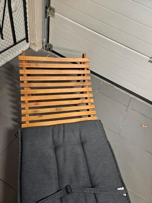 Ligbed met kussen, Tuin en Terras, Ligbedden, Zo goed als nieuw, Inklapbaar, Ophalen