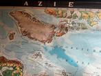 Vintage landkaart schoolkaart Azië (NL), Ophalen, Landkaart