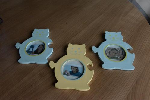 3 houten 'kat'-lijsten., Huis en Inrichting, Woonaccessoires | Lijsten, Zo goed als nieuw, Minder dan 50 cm, Minder dan 50 cm
