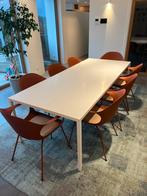 Moderne tafel en stoelen, Huis en Inrichting, Tafels | Eettafels, Ophalen, Zo goed als nieuw, Modern