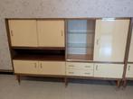 Vintage eetkamerset, Huis en Inrichting, Ophalen, Overige materialen, Gebruikt, 150 tot 200 cm