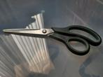 Keukenschaar zwart stainless steel 25 cm, Ophalen, Zo goed als nieuw, Los bestek, Inox of Chroom