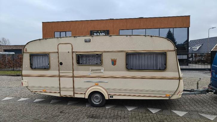 Tabbert Comtesse 515 , 2 aparte bedden, Caravans en Kamperen, Caravans, Particulier, tot en met 4, 750 - 1000 kg, Rondzit, Tabbert