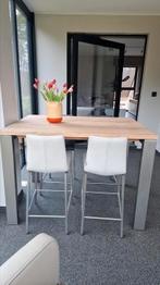 bartafel met barstoelen xooon, Huis en Inrichting, Barkrukken, 4 krukken, Ophalen, Zo goed als nieuw