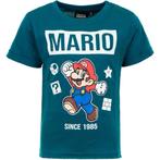 Super Mario T-shirt Petrol - Maat 98 -104 -110 -116 -122-128, Kinderen en Baby's, Nieuw, Jongen, Ophalen of Verzenden, Shirt of Longsleeve