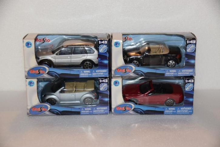 MaisTo - BMW/VW/Mercedes/Audi Schaal 1/43, Hobby en Vrije tijd, Modelauto's | 1:43, Nieuw, Auto, Overige merken, Ophalen of Verzenden