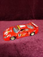 ferarri F40 burago 1:18 nickel, Ophalen, Zo goed als nieuw, Auto, Burago