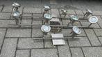 Plafond verlichting met halogeen spots, Huis en Inrichting, Ophalen, Halogeen, Gebruikt, Metaal of Aluminium