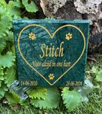 Gedenksteen voor hond of kat met gouden gravure, Ophalen of Verzenden, Nieuw