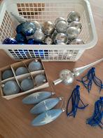 Boules de Noël argenté et bleu, Enlèvement