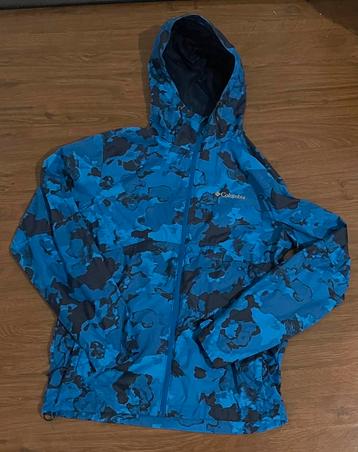 Blauwe camouflagejas Columbia met capuchon maat M beschikbaar voor biedingen