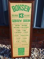 Boksposter, boks affiche van bokswedstrijden uit 1948👊, Ophalen, Gebruikt, Overige