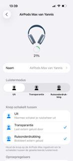 Apple AirPods Max, Audio, Tv en Foto, Hoofdtelefoons, Ophalen of Verzenden, Gebruikt, Overige merken